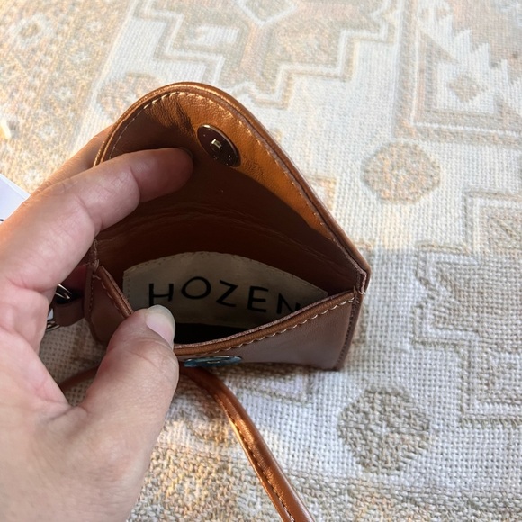 Hozen Brown Leather Mini Crossbody Bag - Picture 4 of 4